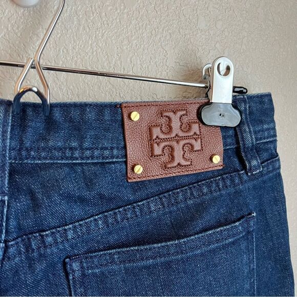 Tory Burch Denim Cutoff Short - Picture 2 of 9